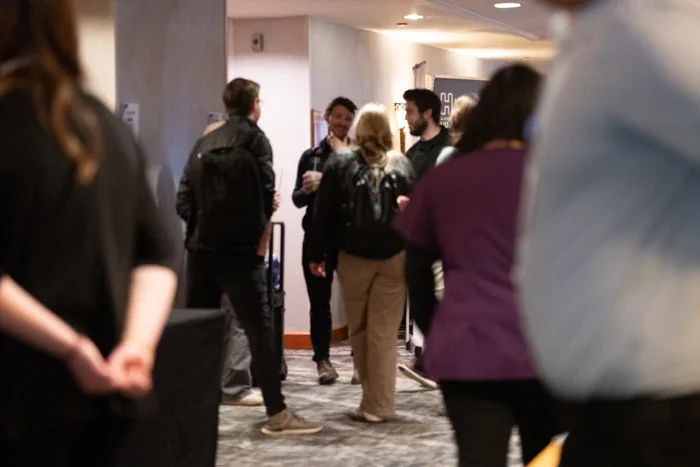 Conference Hallway Networking