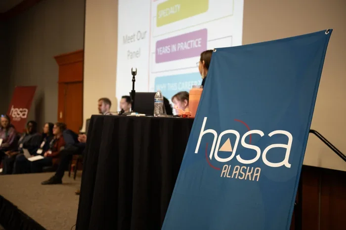 Alaska HOSA Conference Stage Banner